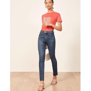 REFORMATION Serena High Rise Skinny Jeans Size 29